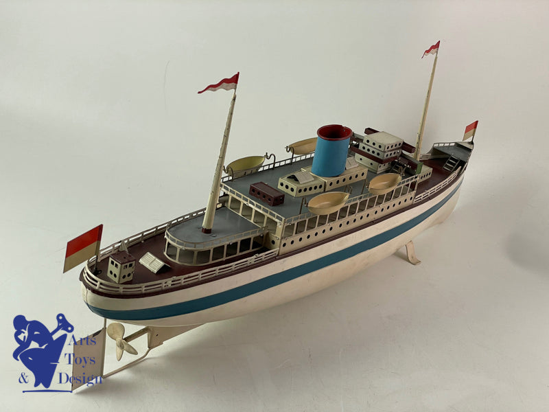 Fleishmann Boat Liner clockwork 50cm circa 1930