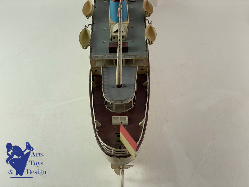 Fleishmann Boat Liner clockwork 50cm circa 1930