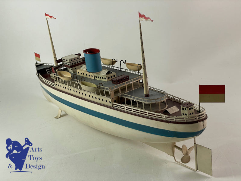 Fleishmann Boat Liner clockwork 50cm circa 1930