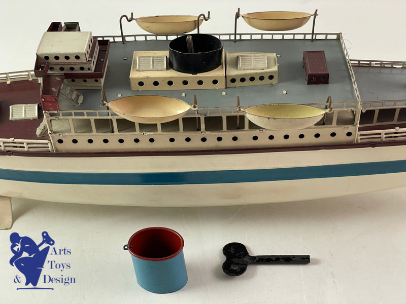 Fleishmann Boat Liner clockwork 50cm circa 1930