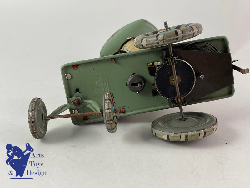 Toy Rico Spain Rodeo Car with Cow Boy clockwork circa 1950
