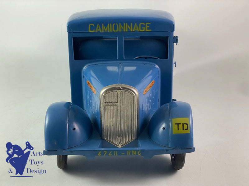 CIJ 6/17 CAMION RENAULT 5T RIDELLES TOLE MECANIQUE VERS 1950