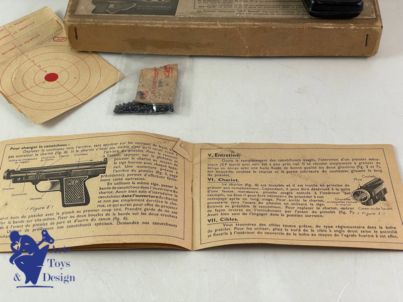 Jep toy Ref 1070 mechanical pistol stand circa 1936