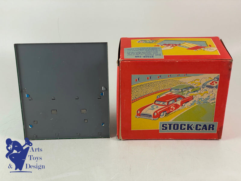 Joustra toy Ref 1020 Stock Car with 3 cars 1952