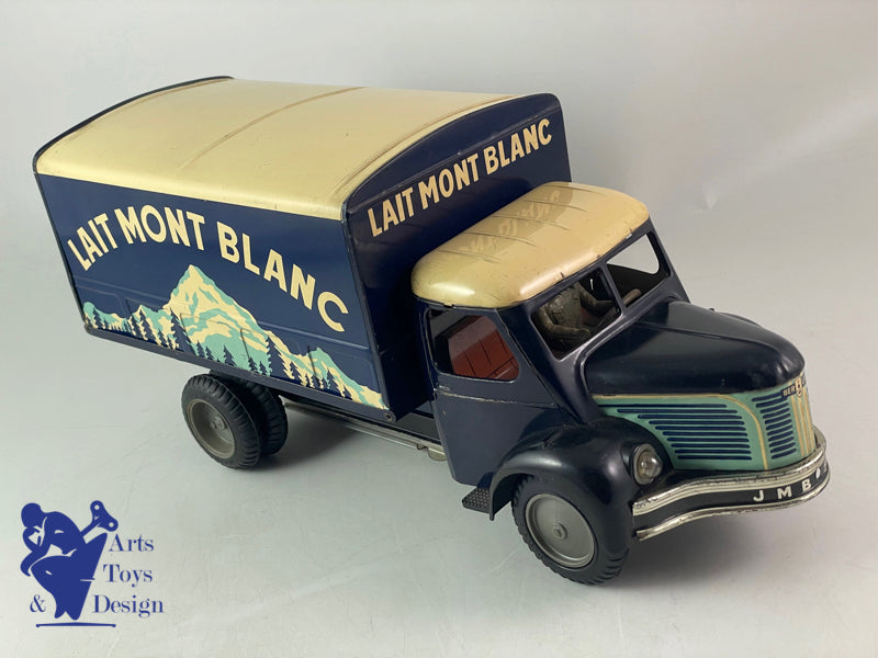 JOUET MONT BLANC CAMION BERLIET LAIT MONT BLANC FRICTION 1960