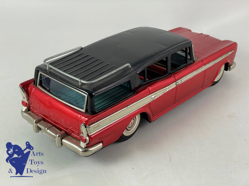 BANDAI JAPAN RAMBLER REBEL STATION WAGON 28CM FRICTION 1960