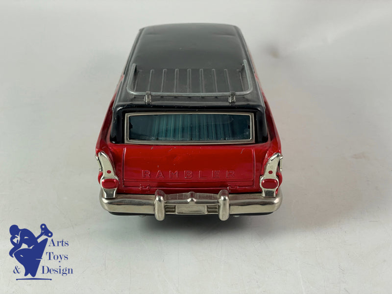 BANDAI JAPAN RAMBLER REBEL STATION WAGON 28CM FRICTION 1960