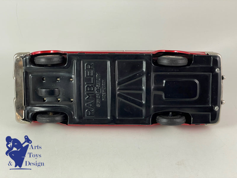 BANDAI JAPAN RAMBLER REBEL STATION WAGON 28CM FRICTION 1960