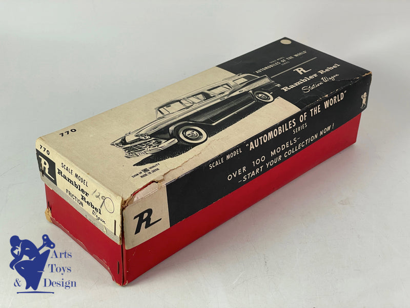 BANDAI JAPAN RAMBLER REBEL STATION WAGON 28CM FRICTION 1960