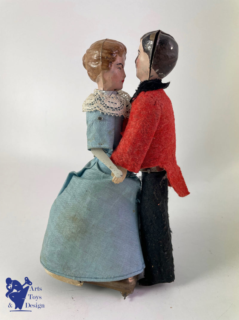 FERNAND MARTIN LES VALSEURS C.1910 H 20CM JOUET ANCIEN