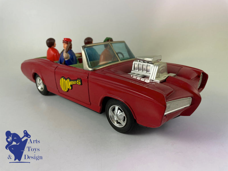 Antique toys ASC Aoshin Monkee Mobile Monkees Pontiac GTO Circa 1967 L 31cm
