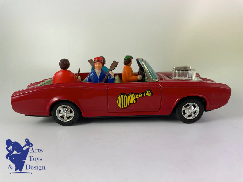 Antique toys ASC Aoshin Monkee Mobile Monkees Pontiac GTO Circa 1967 L 31cm