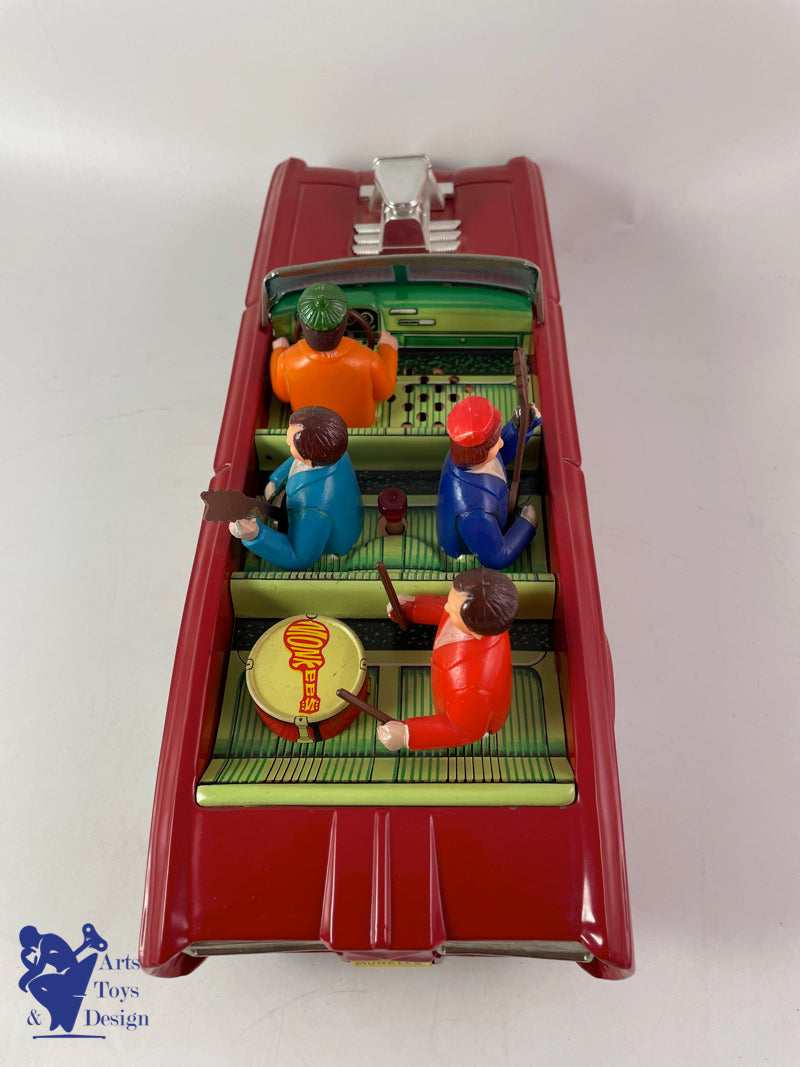 Antique toys ASC Aoshin Monkee Mobile Monkees Pontiac GTO Circa 1967 L 31cm