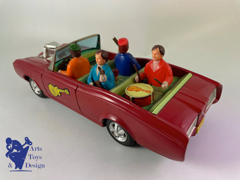 Antique toys ASC Aoshin Monkee Mobile Monkees Pontiac GTO Circa 1967 L 31cm