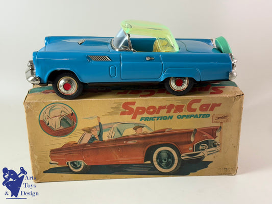 Antique toys TN ​​NOMURA JAPAN FORD THUNDERBIRD SPORTS CAR 1960 FRICTION 30CM