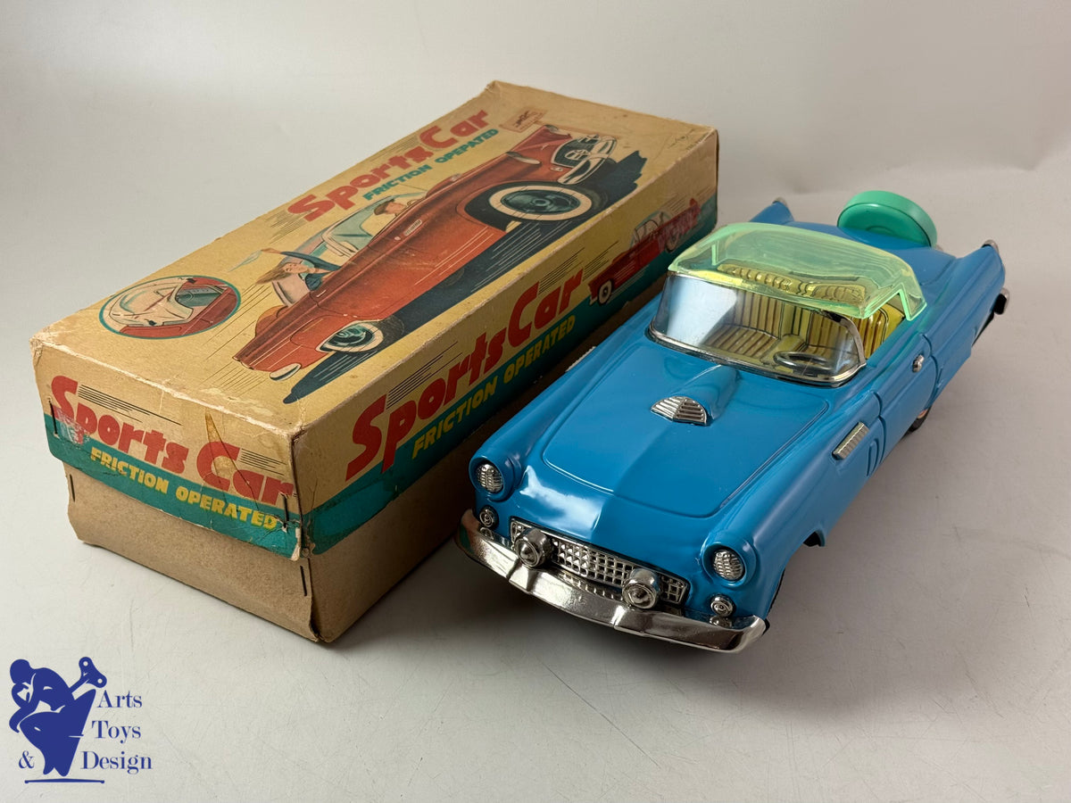Antique toys TN ​​NOMURA JAPAN FORD THUNDERBIRD SPORTS CAR 1960 FRICTION 30CM