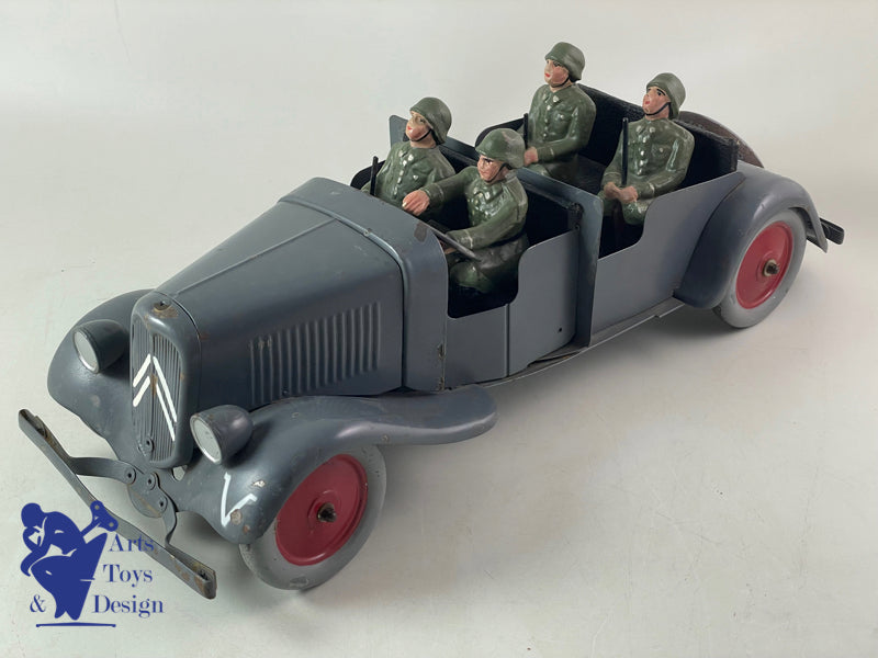 Antique toys JOUETS CITROEN 160 CLOCKWORK GERMAN MILITARY TRACTION 42CM 1941