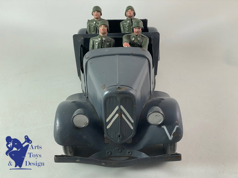 Antique toys JOUETS CITROEN 160 CLOCKWORK GERMAN MILITARY TRACTION 42CM 1941