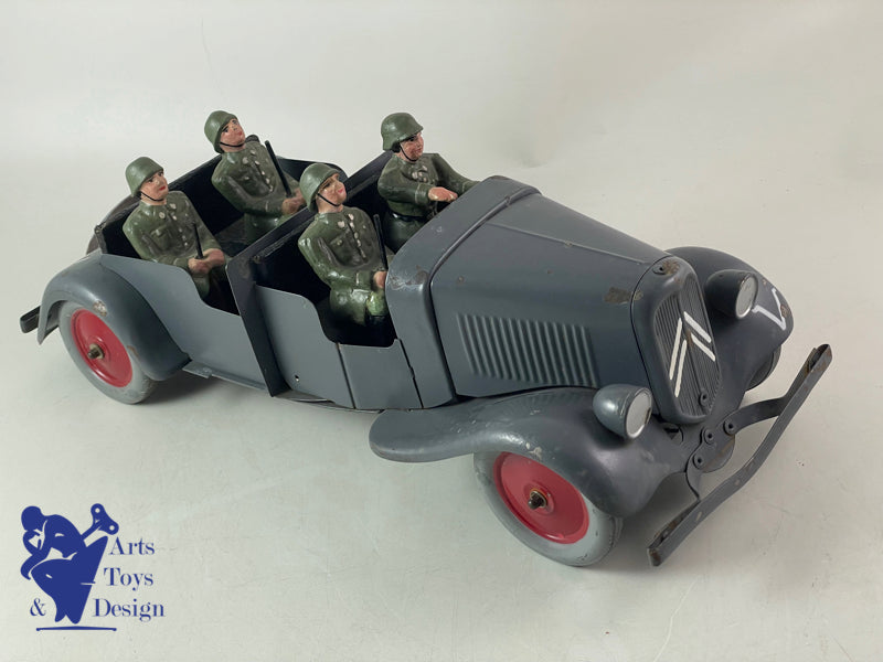 Antique toys JOUETS CITROEN 160 CLOCKWORK GERMAN MILITARY TRACTION 42CM 1941