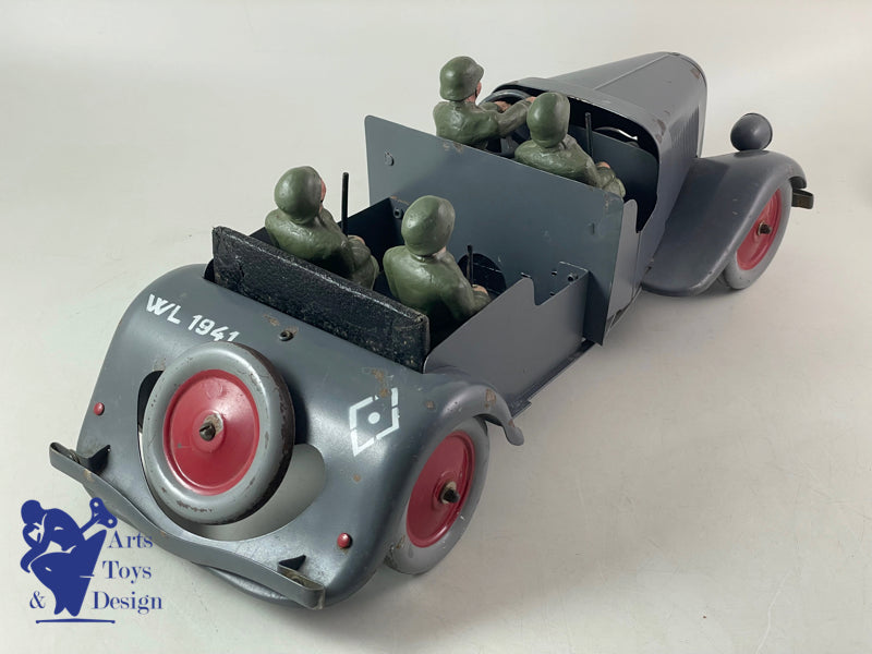 Antique toys JOUETS CITROEN 160 CLOCKWORK GERMAN MILITARY TRACTION 42CM 1941