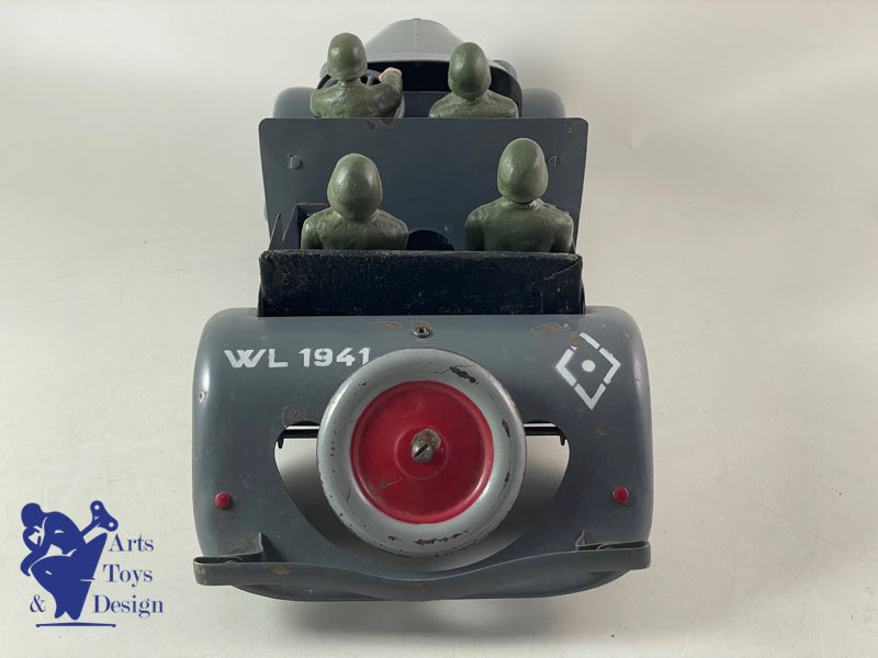 Antique toys JOUETS CITROEN 160 CLOCKWORK GERMAN MILITARY TRACTION 42CM 1941