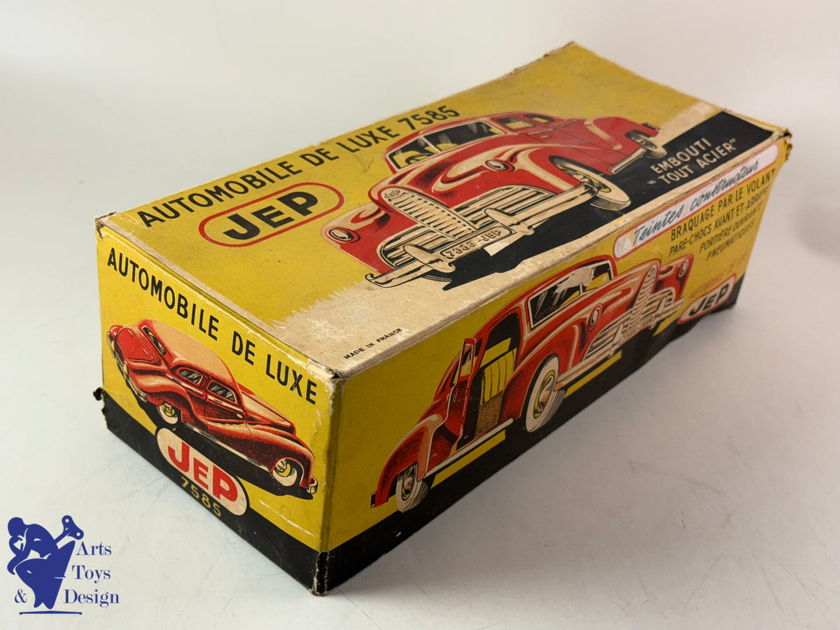 Antique toys JEP 7585 GRAY DELAHAYE CAR CIRCA 1950 34CM CLOCKWORK