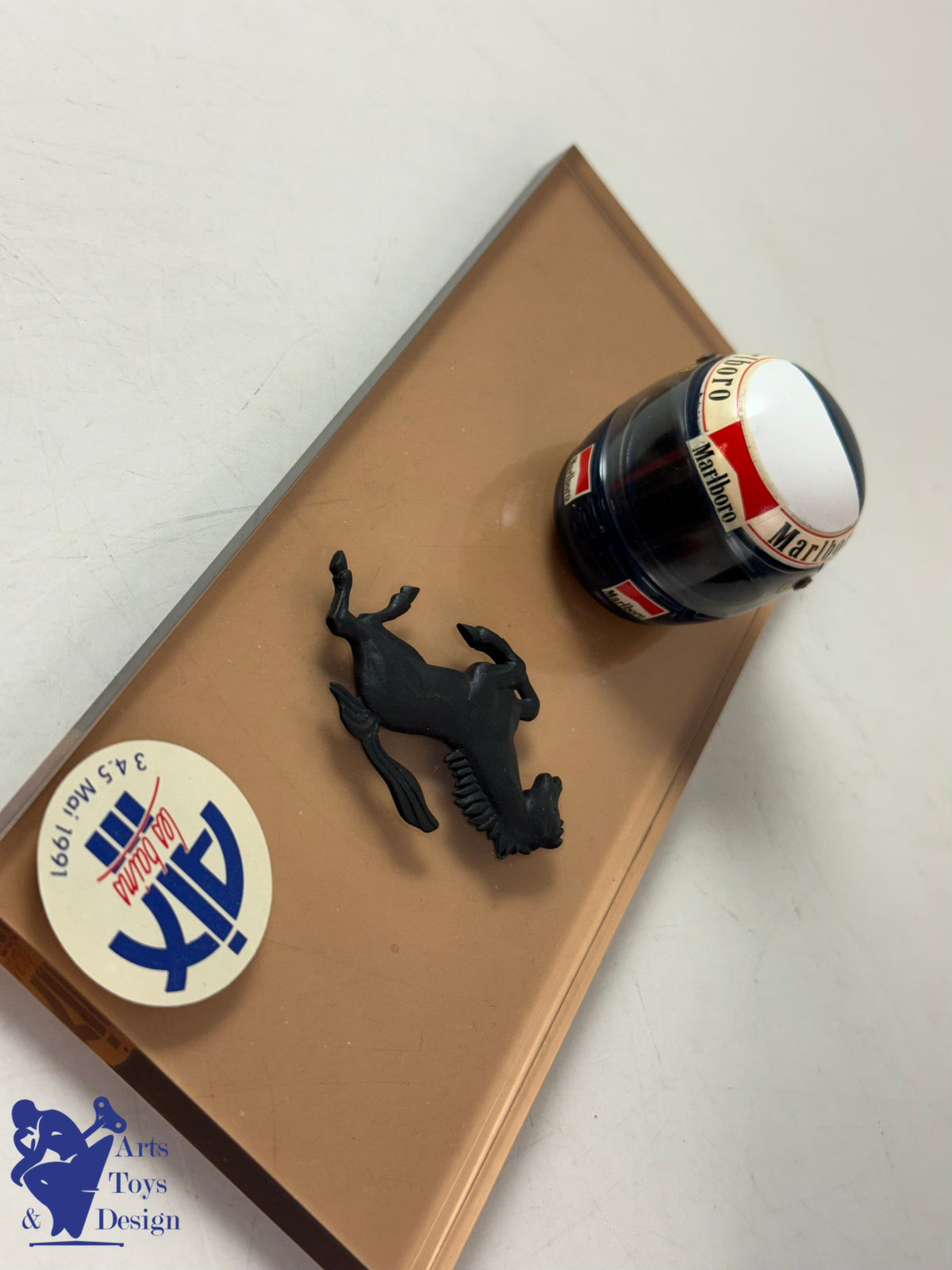 AMR FACTORY BUILT APOTHEOZ ALAIN PROST FERRARI HELMET