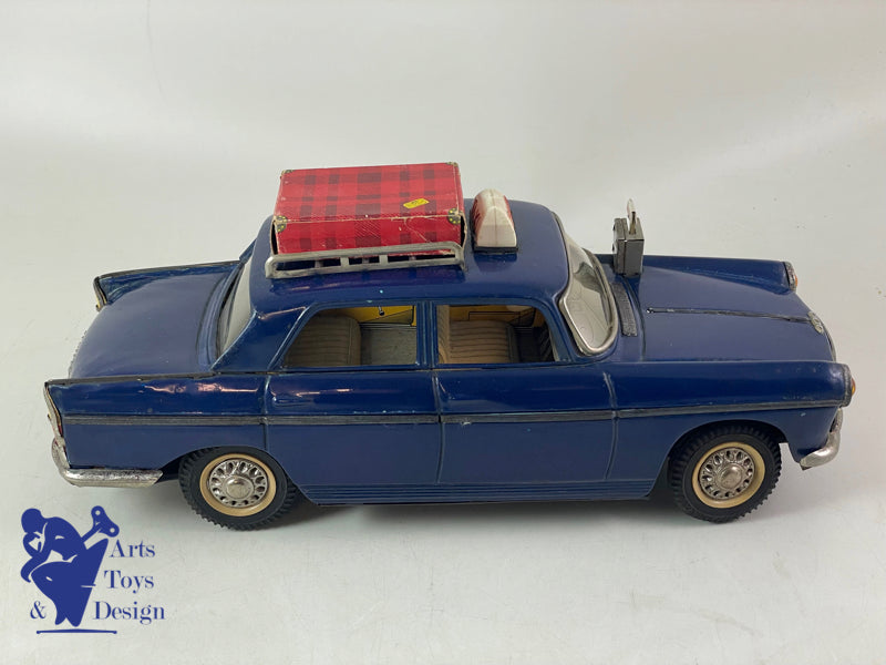 Antique toys Joustra 2083 Peugeot 404 Taxi Electric Roof Rack 30cm circa 1960