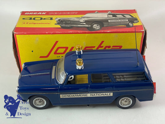 Antique toys Joustra 2213 Peugeot 404 Break Gendarmerie 30cm circa 1960