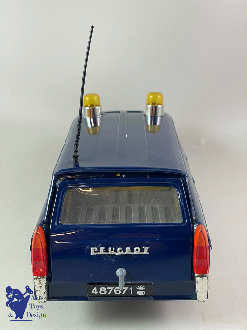 Antique toys Joustra 2213 Peugeot 404 Break Gendarmerie 30cm circa 1960