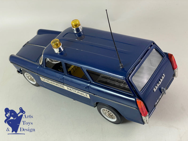 Antique toys Joustra 2213 Peugeot 404 Break Gendarmerie 30cm circa 1960