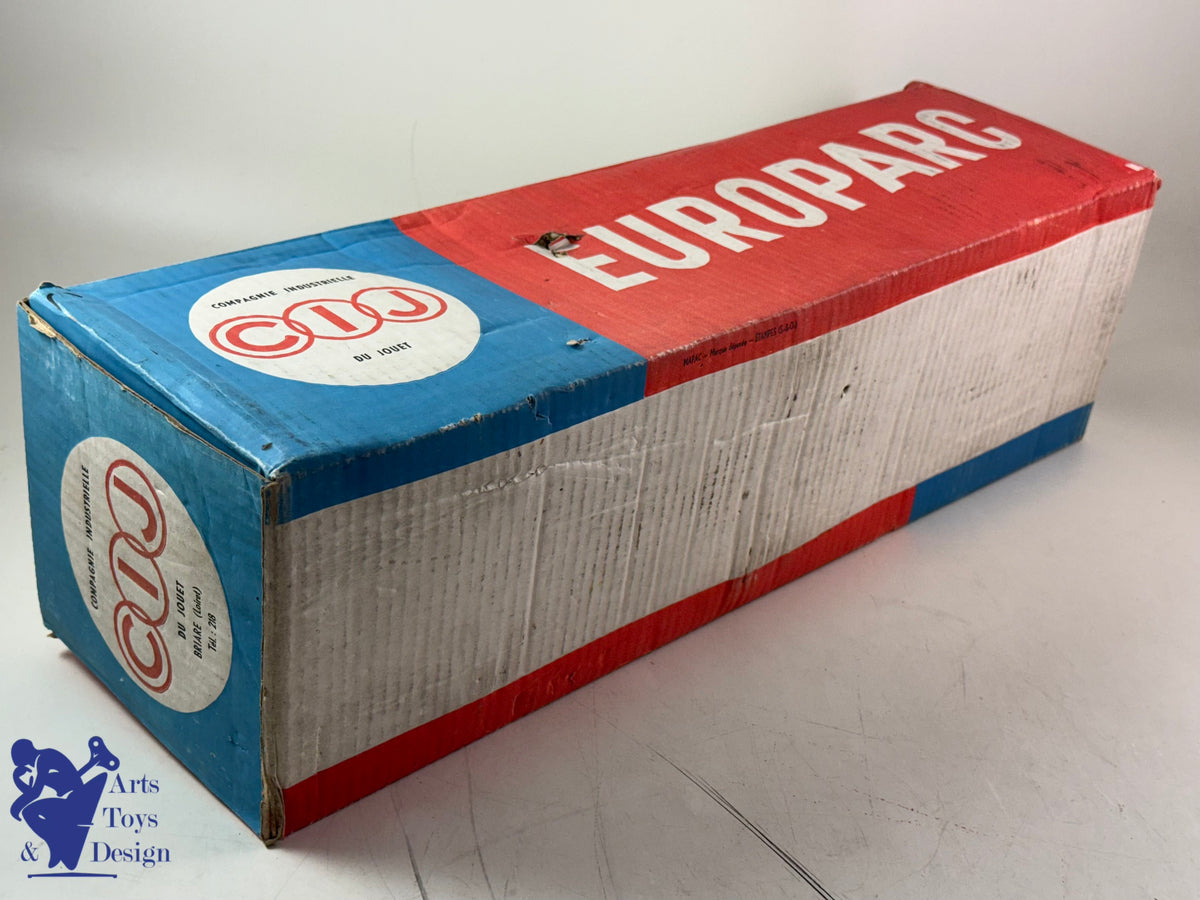 Antique toys CIJ RENAULT SAVIEM MILITARY W/ ROLLING KITCHEN C.1960 50CM