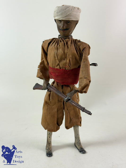 Antique toys RARE FERNAND MARTIN REF 238 MOROCCAN SOLDIER C.1913 H20CM