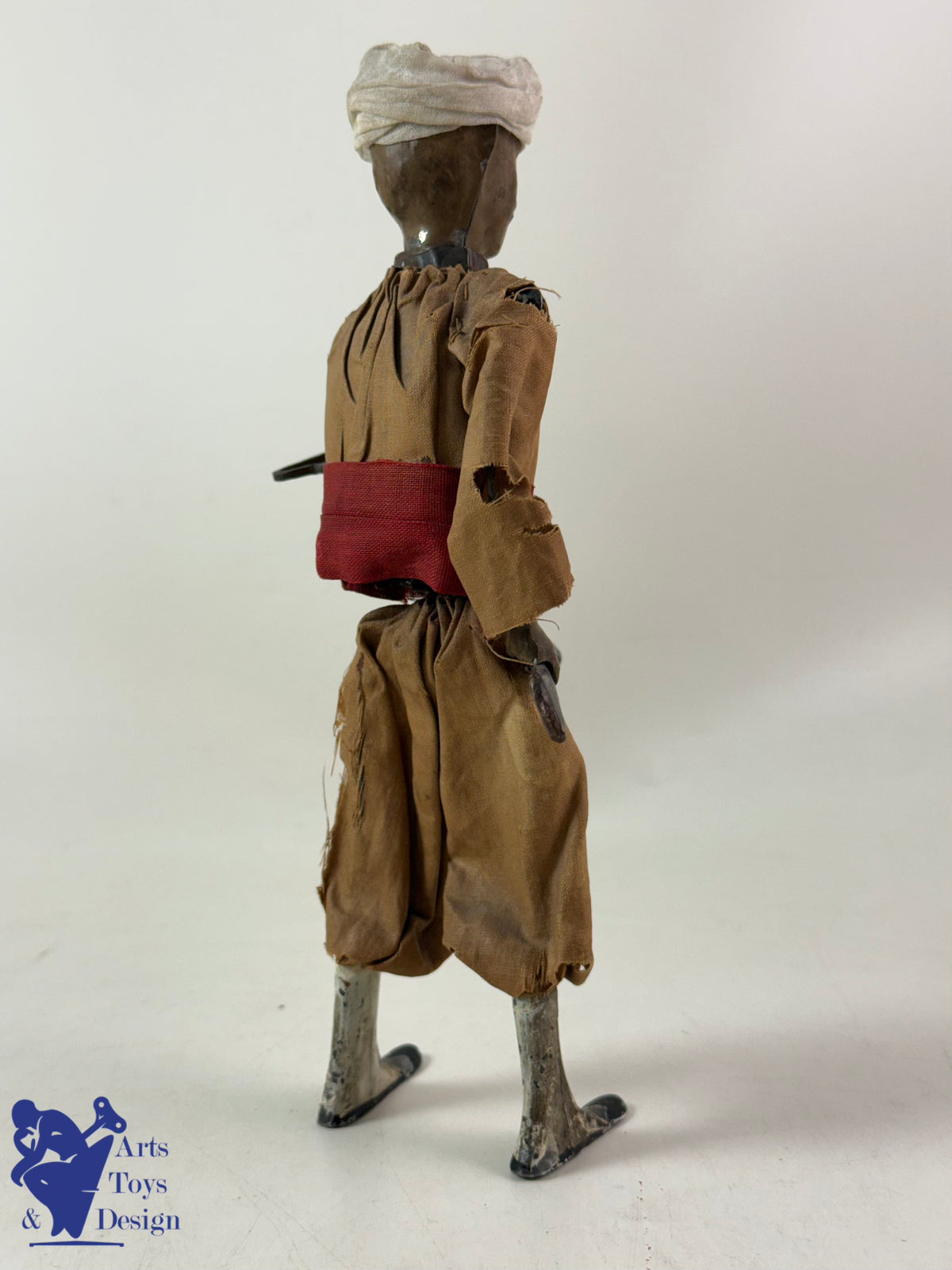 Antique toys RARE FERNAND MARTIN REF 238 MOROCCAN SOLDIER C.1913 H20CM