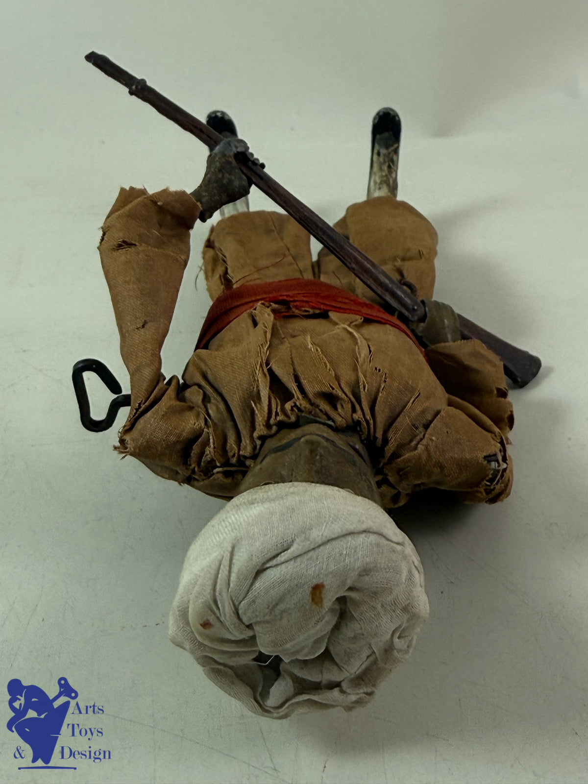 Antique toys RARE FERNAND MARTIN REF 238 MOROCCAN SOLDIER C.1913 H20CM