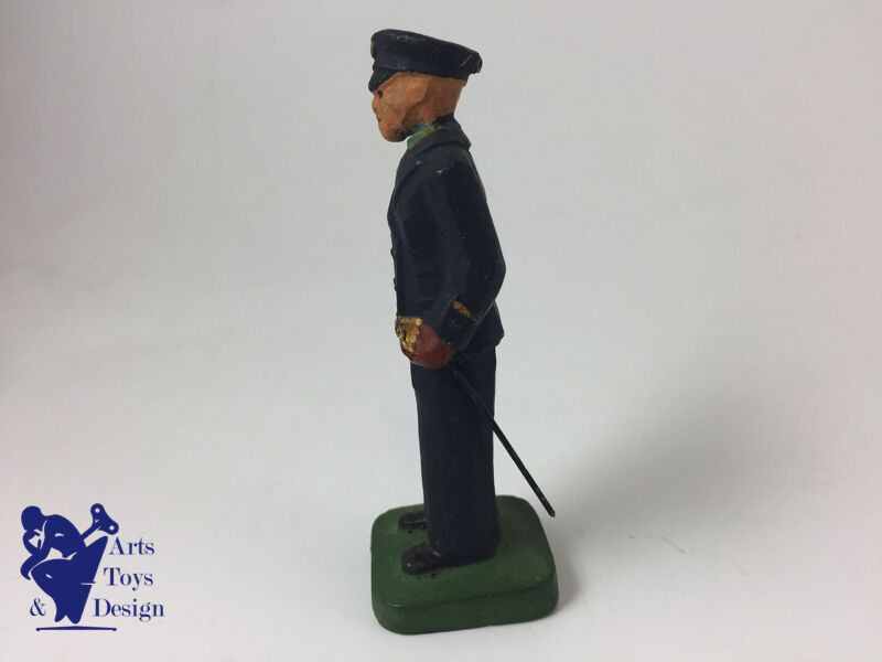 JRD figure France circa 1935 Soldier Navy Officer with sword H 9.5cm