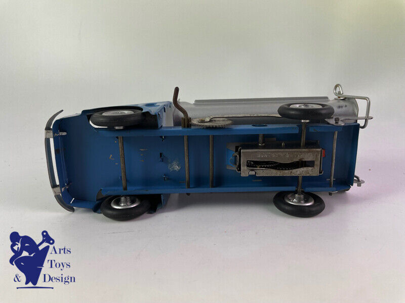 Antique toy CIJ Ref 5/37 tin dump truck Renault clockwork 1952