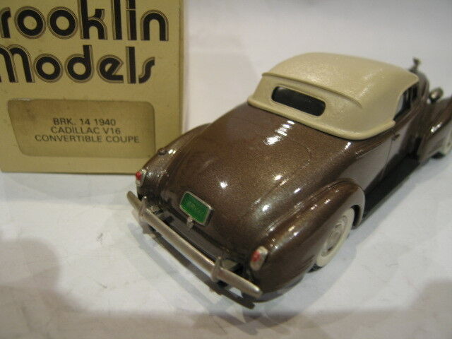 1/43 Brooklin 14 Cadillac V16 Convertible Cup 1940