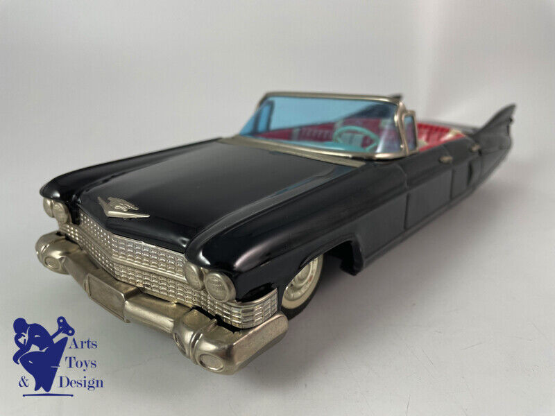 Antique toy Bandai Cadillac Convertible 60 'Model Auto Series Tin friction 30cm