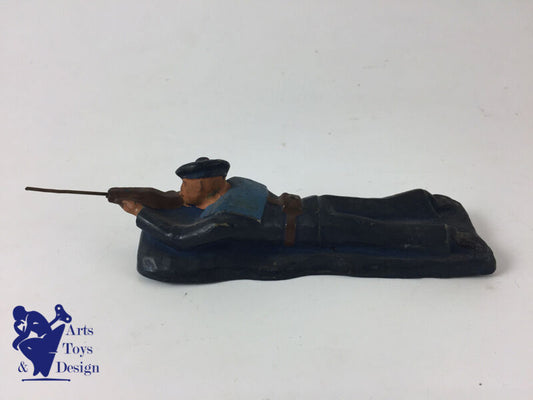 JRD Figure France circa 1935 Sailor soldier w rifle L 13.5cm Blue base