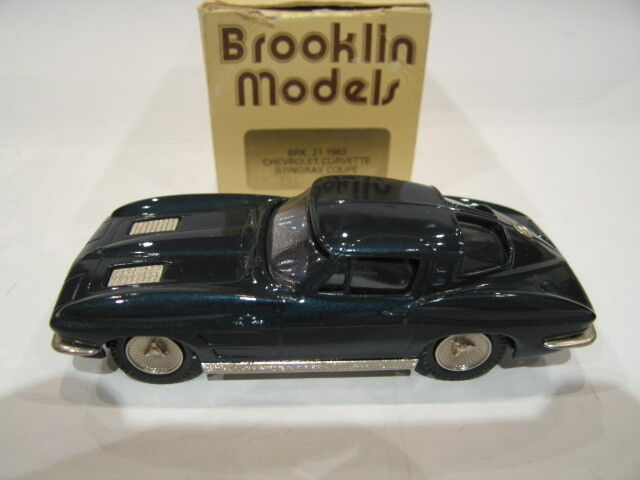 1/43 Brooklin 21 Chevrolet Corvette 1963 Blue