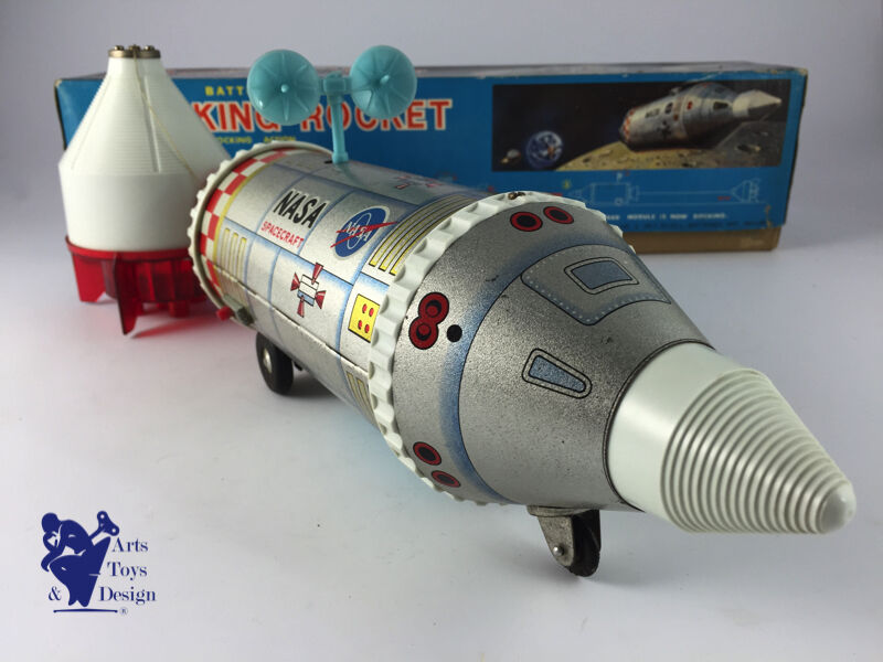 Daiya Space Toy Docking Rocket Made in Japan Battery Op L 42cm