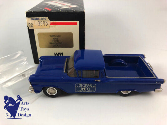 1/43 WESTERN MODELS REF WMS 53X FORD PICK UP RANCHERO MCC 1959 BLUE