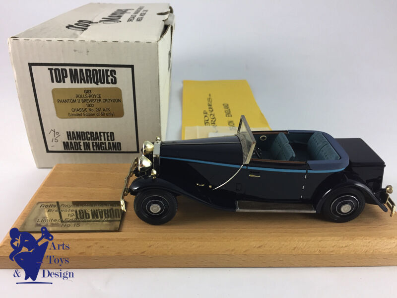 1/43 Top Marques Rolls Royce Phantom II Brewter Croydon 1932 ch.261ajs n ° 15/50