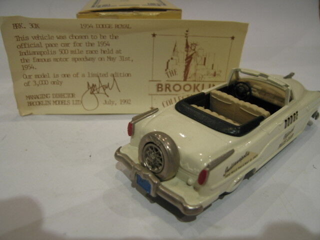 1/43 Brooklin 30x Dodge Pace Car 500 Indianapolis 1954 with Cerificat