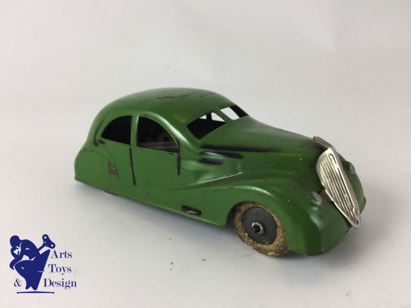 Antique toy CIJ 3/1 Renault Viva Grand Sport Tin clockwork 1935 Green