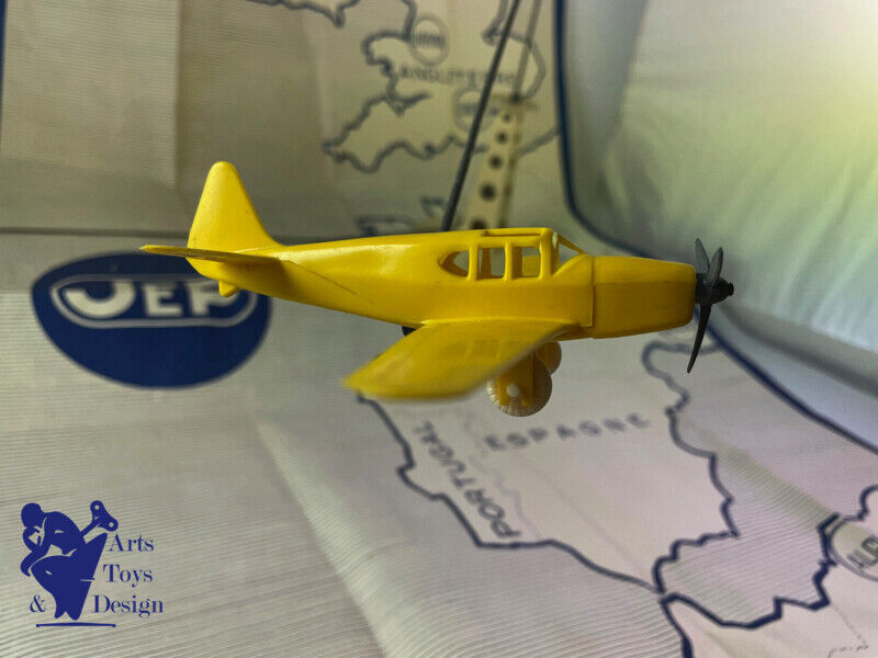 Antique toy JEP Ref 1235 Airplane on Pylon c.1950 Box Carte Notice