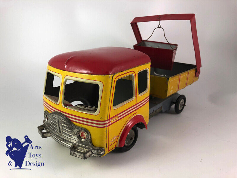 Antique toy CR tin Truck Simca Cargo friction C.1950 L 37CM