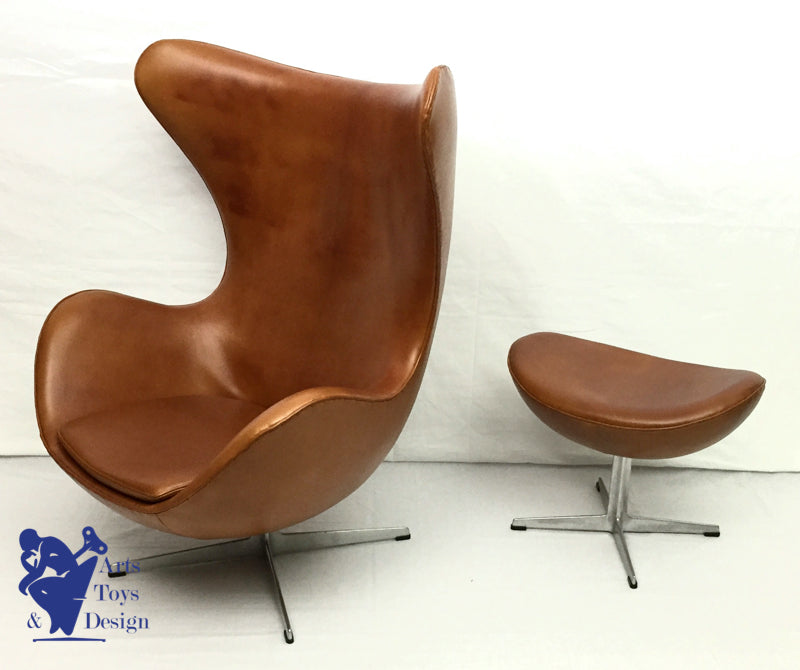 Arne Jacobsen Egg Chair and Ottoman 1st Serie 1958 Scandinavian design