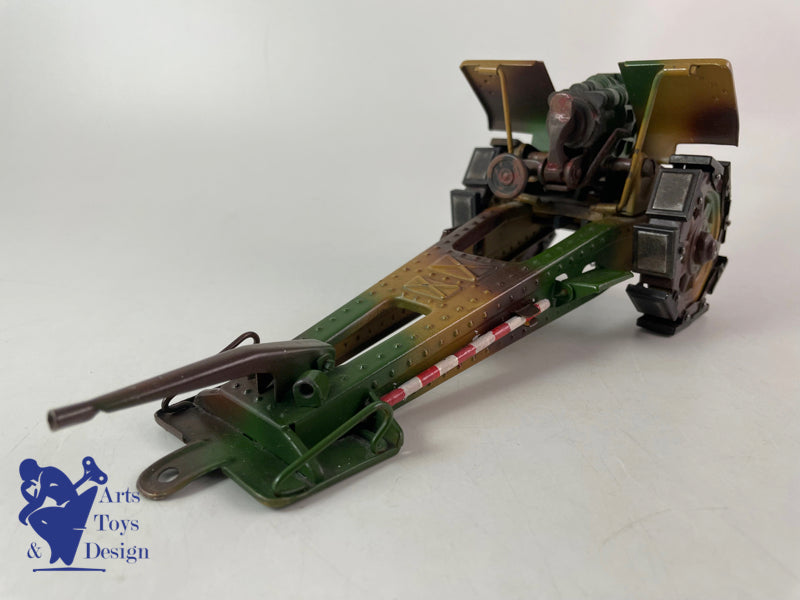 Antique toy Lineol 822 Military cannon gun circa 1937 L28cm